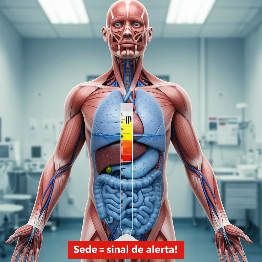 Curiosidade: sede não é bom sinal.